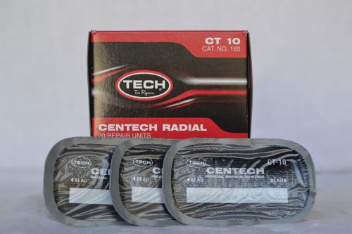 TECH CT-10 TYRE PUNCTURE REPAIR PATCHES 45X75MM TRUCK AGRI OTR EM TRACTOR CAR 